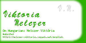 viktoria melczer business card